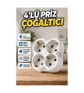 Kablosuz 4’lü Duvar Tipi Priz Çoğaltıcı