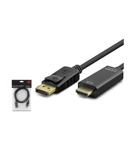 Hadron HDX7796 Kablo Display To HDMI 1.8 mt 4K (Siyah)