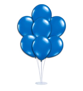 Balon Standlı, 7 Adet - Metalik Lacivert Balon (STD)