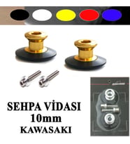 Kawasaki Sehpa Kaldırma Vida Seti Shark Power Kırmızı Renk