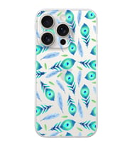 PrintiFy iPhone 15 Pro Max ile Uyumlu Nazar Boncuğu 3 Baskılı Kamera Korumalı Şeffaf Silikon Kılıf