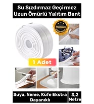 Premium Lavabo Küvet Pvc Su Geçirmez Sızdırmaz Dayanıklı Yağ Kenar Küf Önleyici 3.2m İzolasyon Bant