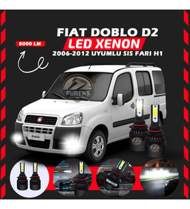 Fiat Doblo D2 2006-2012 Sis Farı Uyumlu Şimşek Etkili Led Xenon Light Series H1