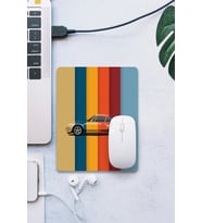 SonicTouch Renkli Araba Temalı Pürüzsüz Yüzey Kaymaz Dikişsiz Kenar Gamer Oyuncu Mouse Pad 19x23cm
