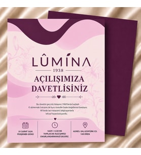 EKONOMİK KURUMSAL DAVETİYE MODEL NO:006-010 ZARF DAHİL