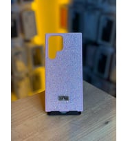 Samsung S22 Ultra Uyumlu Taş Desenli Silikon Yumuşak Kılıf (Pembe)