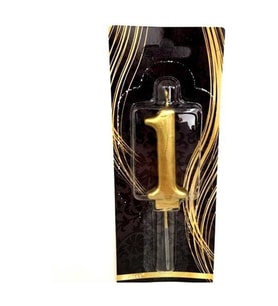 1 Yaş Gold Rakam Mum M174