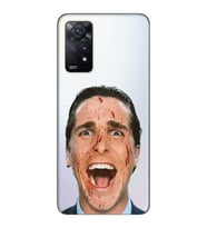 Xiaomi Redmi Note 11 PRO Uyumlu American Psycho Tasarımlı Şeffaf Telefon Kılıfı