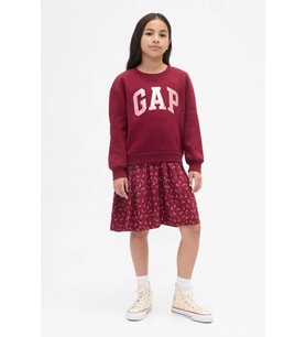 Gap V-Frch Logo Çocuk Elbise