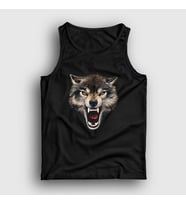 Presmono Unisex Siyah Rage Wolf Kurt Atlet 307138tt