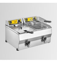 Remta REM.R111 8+8 lt Çiftli Yağ Tahliye Musluklu Elektrikli Fritöz 6400 W