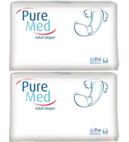 Puremed Hasta Bezi Bel Bantlı Tekstil Yüzey Medium M-Orta 60 Adet (2PK*30)