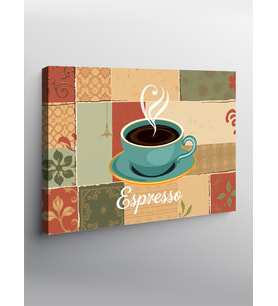 Kanvas Tablo Espresso Kahve Sanatı