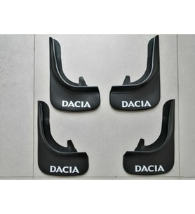 Dacia Lodgy Paçalık Ön-Arka Takım Tozluk Çamurluk (Siyah - Beyaz)