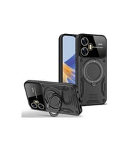 Northcity Realme C55 Kılıf Joy Lens Standlı Kapak - Siyah