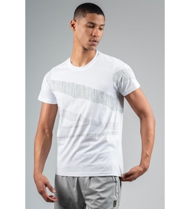 Maraton Regular Erkek Bisiklet Yaka Beyaz T-shirt