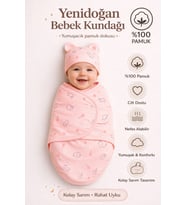 %100 Pamuk Cırt Cırtlı Kundak 0-3 Ay Penye Kumaş