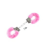 Peluşlu Metal Fantezi Kelepçe Pembe
