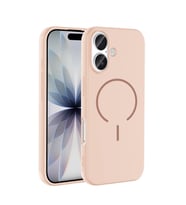 iPhone 17 Kılıf M-safe Şarj Özellikli Meta Kılıf (Pembe)
