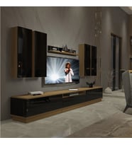 Decoraktiv Trendstyle 8DS Mdf Tv Ünitesi Tv Sehpası - Pera Siyah (Pera - Siyah)