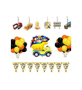 Çıtıpıtıstore Inşaat Temalı Doğum Günü Balon Set