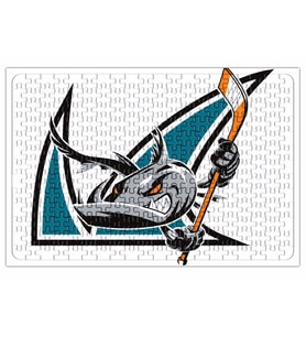 Shark Hockey Team Logo Puzzle 240 Parça Yapboz