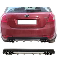 Kia Ceed Gri Difüzör Çiftli Yuvarlak Egzoz Görünümlü D Tip Difizör