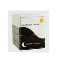 2'li Gece Gündüz Bileklik Kartı (Siyah)