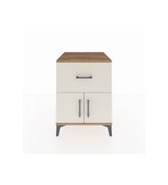Kronos Komodin Tek Raflı Tek Çekmeceli 2 Kapaklı 60x59x80 Çam-Aytaşı