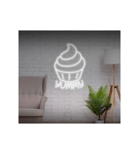 YUMMY Yazılı ve Şekilli Neon Tabela