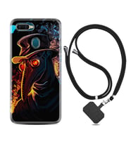 Oppo A5S A15 A16 A54 A55 A73 A74 Kılıf Boyun Askılı Silikon Karga 1616