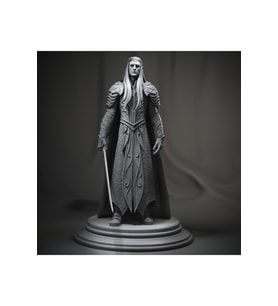 Kral Thranduil Elf Kralı Hobbit Yüzüklerin Efendisi Lotr 25 Cm Gümüş Renk (dev Boy)