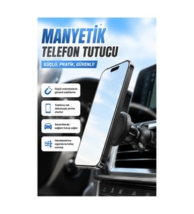 Havalandırma Klipsli Manyetik Araç İçi Telefon Tutucu