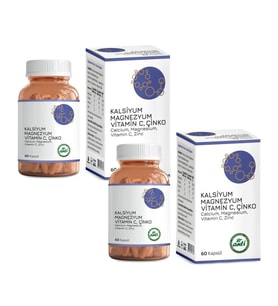 Anti MASC Kalsiyum & Magnezyum & Vitamin-C & Çinko 2 x 60 Kapsül