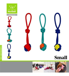 Nunbell Köpek Diş İpi Tutmalı Düğümlü Ufak