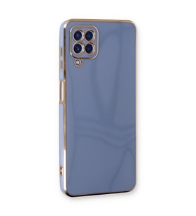 Samsung Galaxy A22 Kılıf Volet Silikon - Mavi