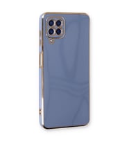 Samsung Galaxy A22 Kılıf Volet Silikon - Mavi
