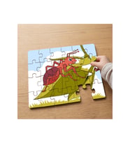 Yaprağın Üstünde Karınca Tasarımlı 24 Parça Ahşap Çocuk Puzzle MPK0641