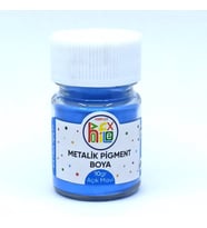 EPOKSİ REÇİNE METALİK SEDEFLİ PİGMENT TOZ BOYA AÇIK MAVİ 10 GR