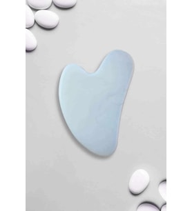 Opal Doğal Taş Gua Sha Kalp Yüz Masaj Aleti