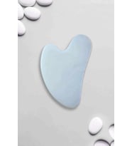 Opal Doğal Taş Gua Sha Kalp Yüz Masaj Aleti