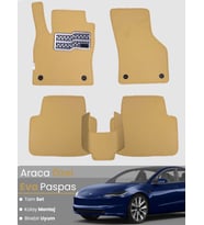TESLA MODEL 3 (2021-2025) Uyumlu EVA Paspas Tam Set–Oto Paspas,Araca Özel,Kolay Montaj