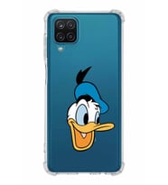 Samsung Galaxy A12  Köşe Korumalı Antişok Kapak Donald Duck Tasarımlı Şeffaf  Kılıf