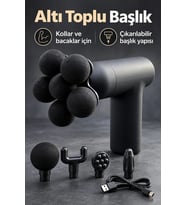 Mey İthalat® Tabancası 5 Değiştirilebilir Başlıklı Şarjlı Siyah Aleti