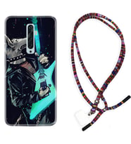 Oppo Reno 2Z 4 Lite 4 Pro 5 6 7 A31 Kılıf Boyun Asklı Rasta Silikon Dog Guitar 1789