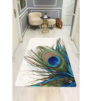 Modern Desenli Dijital Baskı Kaymaz Taban Halı H0113