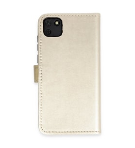 Huawei Y5P Kılıf Trend S Plus Kapaklı Kılıf - Gold