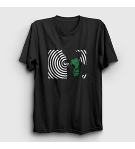 Presmono Unisex Siyah Spiral Marilyn Manson T-Shirt 38809tt