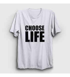 Presmono Unisex Beyaz Wham Choose Life George Michael T-Shirt 462310tt
