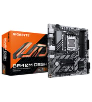 GIGABYTE B840M DS3H, 4xDDR5, 2xM.2, 2xDP, HDMI, Type-C, AM5 Soket GAMING Anakart